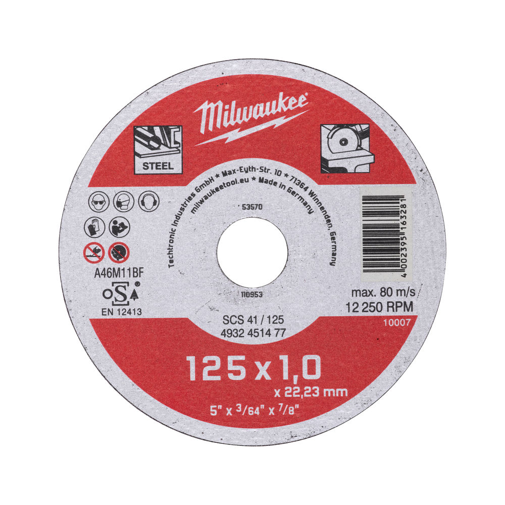 ΔΙΣΚΟΣ ΚΟΠΗΣ CD 125x1mm MW
