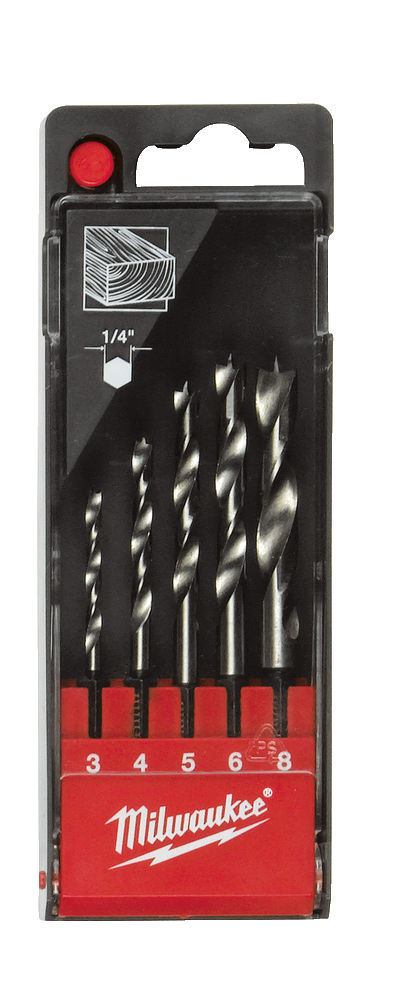 SET ΤΡΥΠΑΝΙΑ ΑΚΙΔΟΣ 1/4" 3-8mm 5τεμ. MW