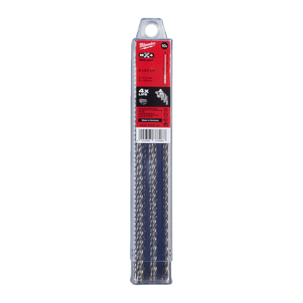 ΤΡΥΠΑΝΙΑ SDS PLUS SET 10τεμ. 6.5x210mm 4ΚΟΠΩΝ MW