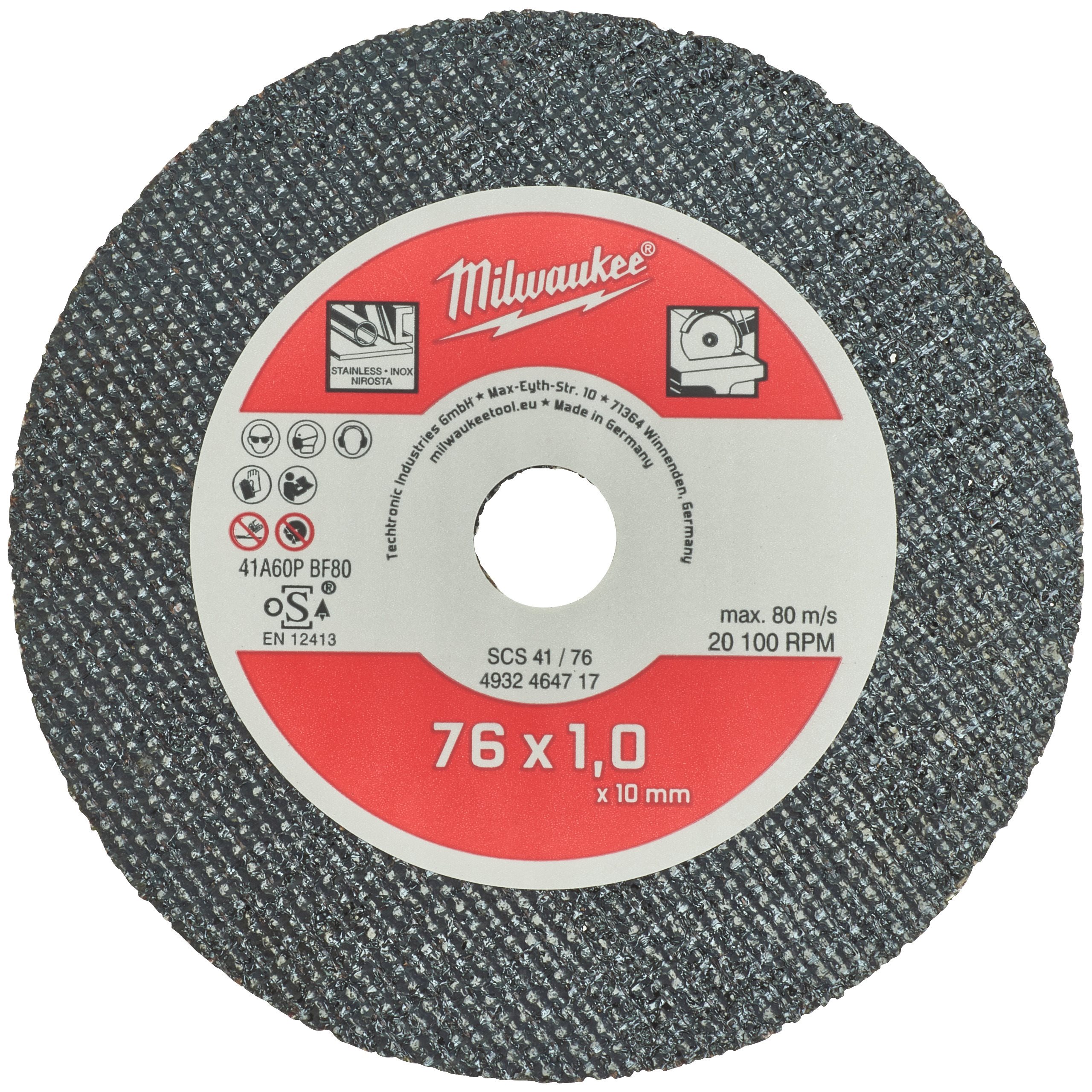 ΔΙΣΚΟΣ ΚΟΠΗΣ INOX CD 76X1mm SET 5τεμ. MW