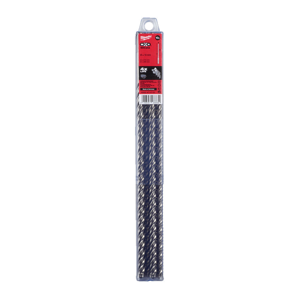 ΤΡΥΠΑΝΙΑ SDS PLUS SET 10τεμ. 10x315mm 4ΚΟΠΩΝ MW