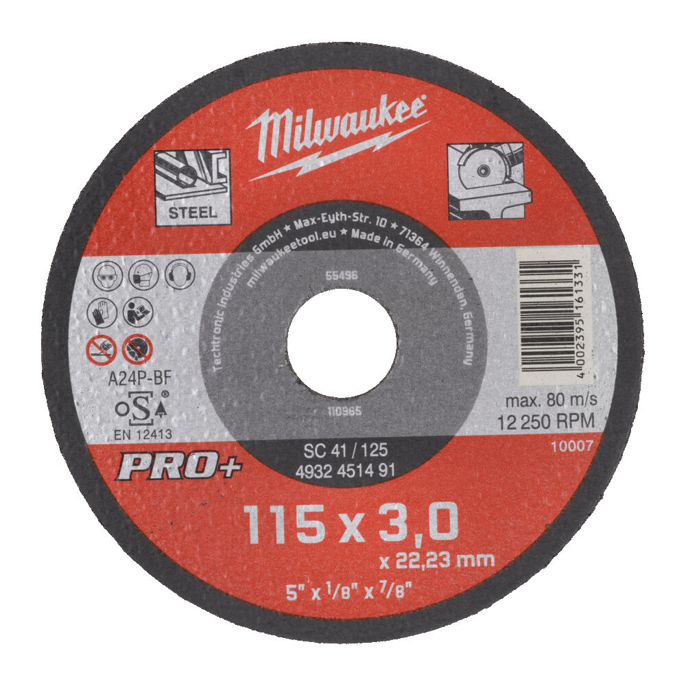 ΔΙΣΚΟΣ ΚΟΠΗΣ ΣΙΔΗΡΟΥ PRO+ 115x3.0mm MW