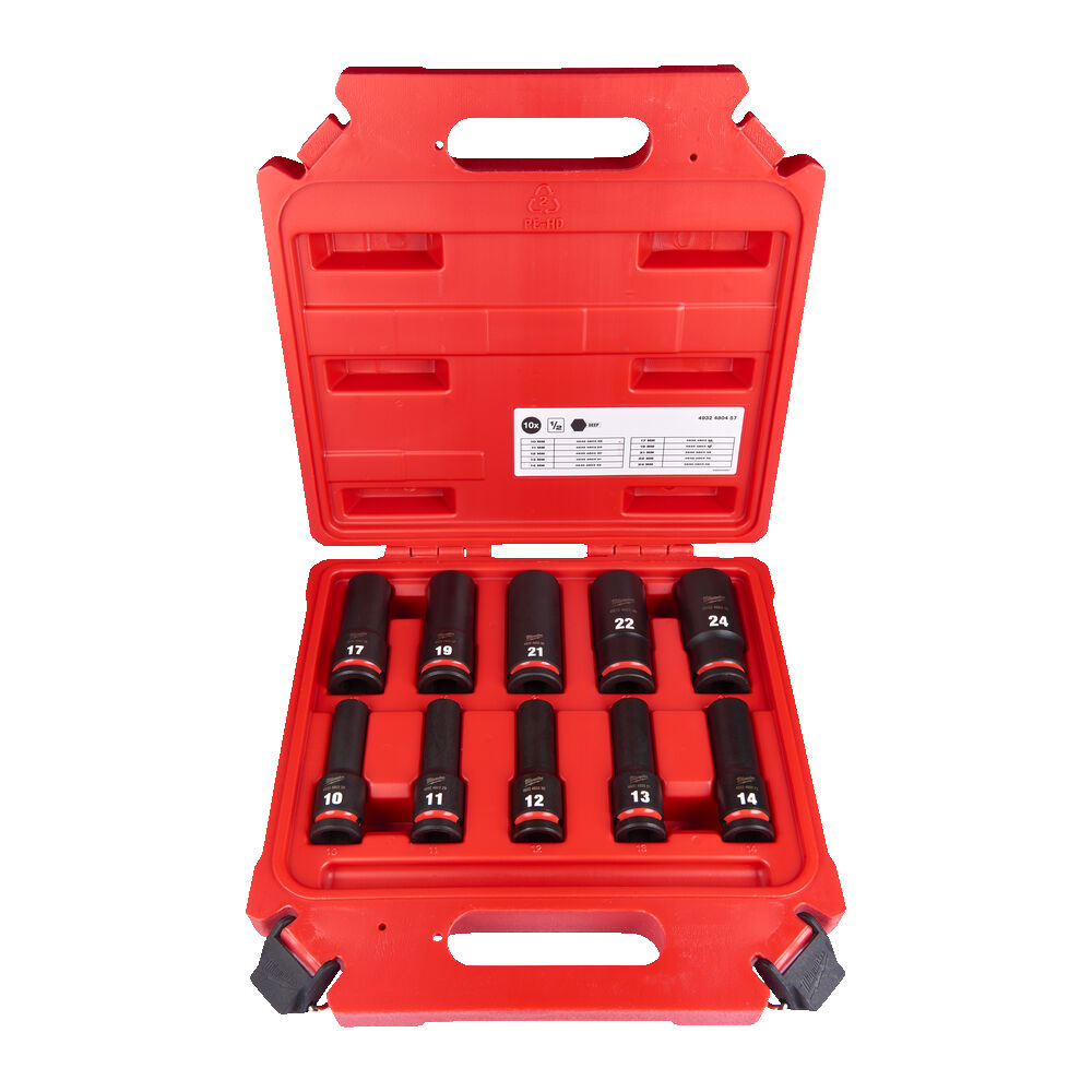 ΚΑΡΥΔΑΚΙΑ ΚΡΟΥΣΗΣ ΜΑΚΡΙΑ SHW 1/2" SET 10τεμ. MW