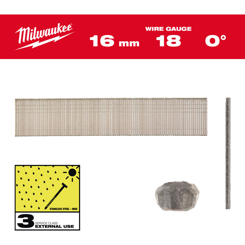 ΒΕΛΟΝΑΚΙ INOX 18X16mm 10000τμχ MW