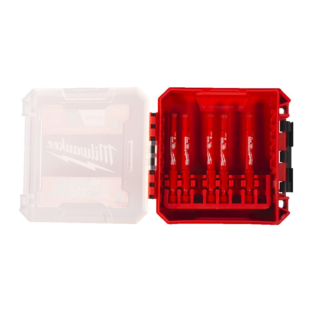 ΑΔΑΜΑΝΤΙΝΑ ΠΟΤΗΡΟΤΡΥΠΑΝΑ 1/4" 6mm SET 5ΤΕΜ MW