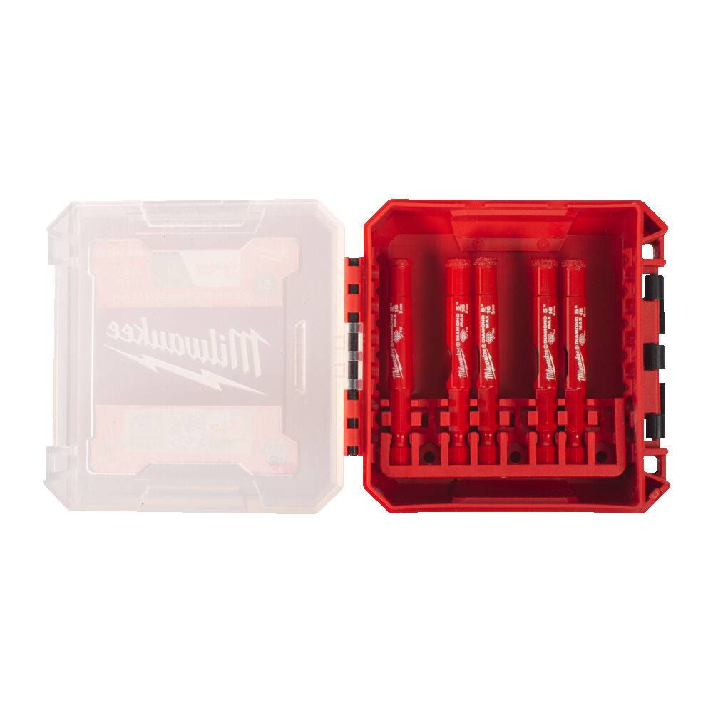 ΑΔΑΜΑΝΤΙΝΑ ΠΟΤΗΡΟΤΡΥΠΑΝΑ 1/4" 8mm SET 5ΤΕΜ  MW