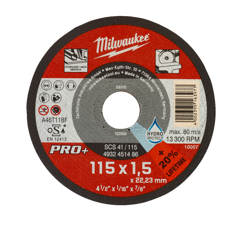 ΔΙΣΚΟΣ ΚΟΠΗΣ INOX CD PRO+ 115x1.5mm MW