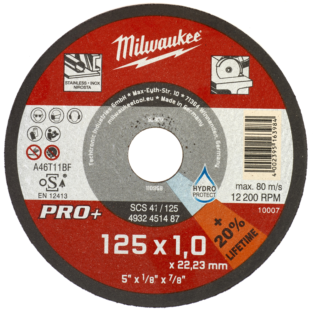 ΔΙΣΚΟΣ ΚΟΠΗΣ INOX CD PRO+ 125x1mm MW
