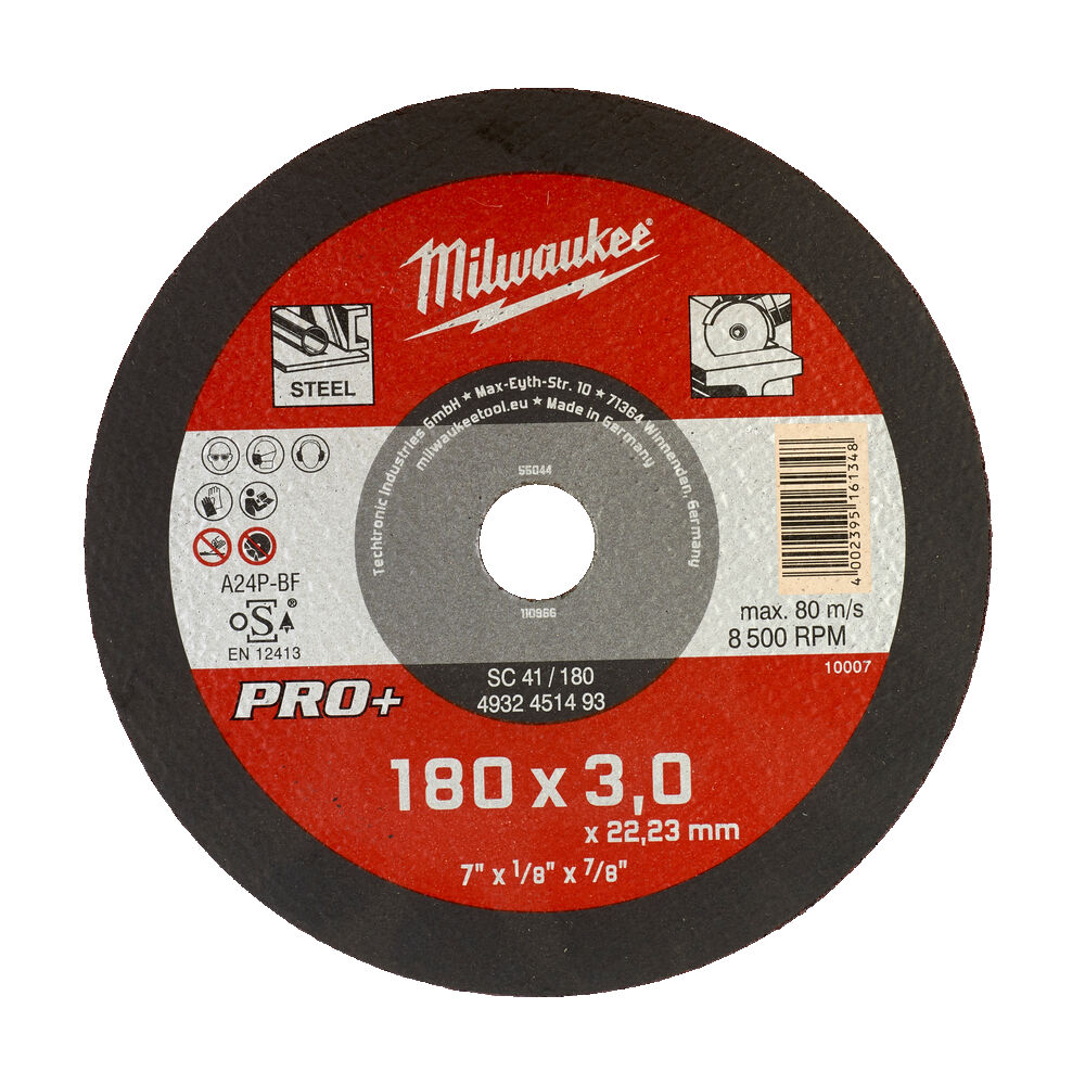 ΔΙΣΚΟΣ ΚΟΠΗΣ ΣΙΔΗΡΟΥ PRO+ 180x3.0mm MW