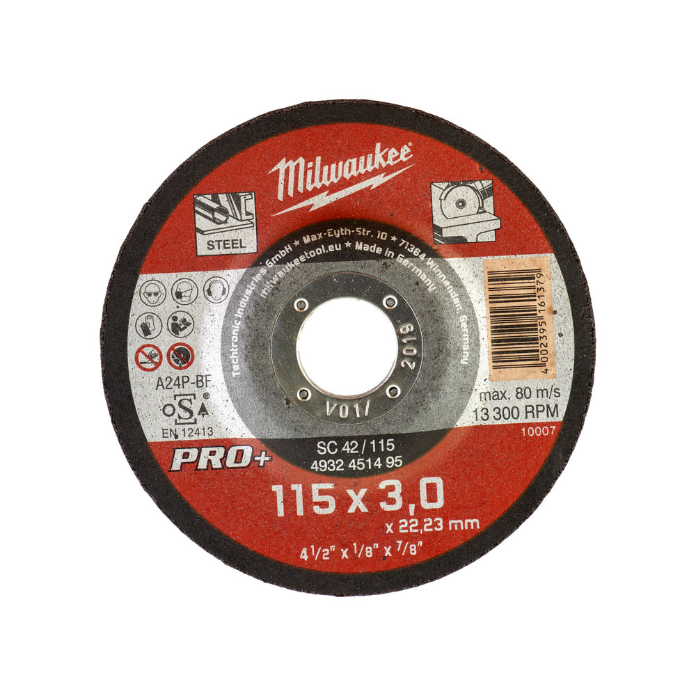 ΔΙΣΚΟΣ ΚΟΠΗΣ ΣΙΔΗΡΟΥ ΚΟΥΡΜΠΑ PRO+ 115x3.0mm MW