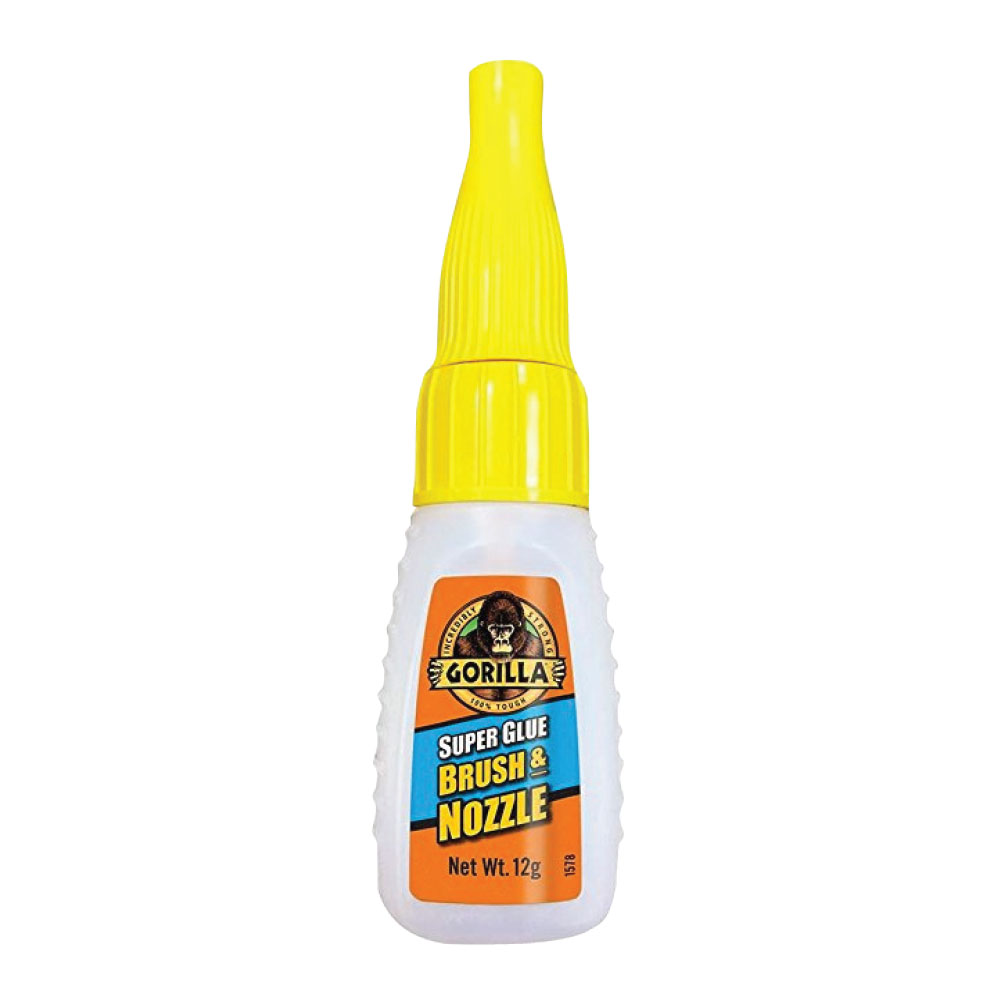 ΚΟΛΛΑ SUPERGLUE ΣΤΙΓΜΗΣ ΜΕ ΠΙΝΕΛΟ 12gr (ΚΙΤΡΙΝΟ) Brush and Nozzle  Gorilla